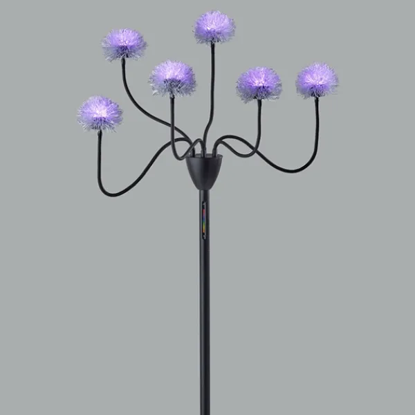Floor Lamps-Kirkland's Home Metal 6-Arm Pom Pom Floor Lamp Black