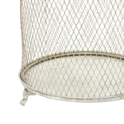 Lanterns-Kirkland's Home Metal Bird Cage Cloche Lanterns, Set Of 2 Silver