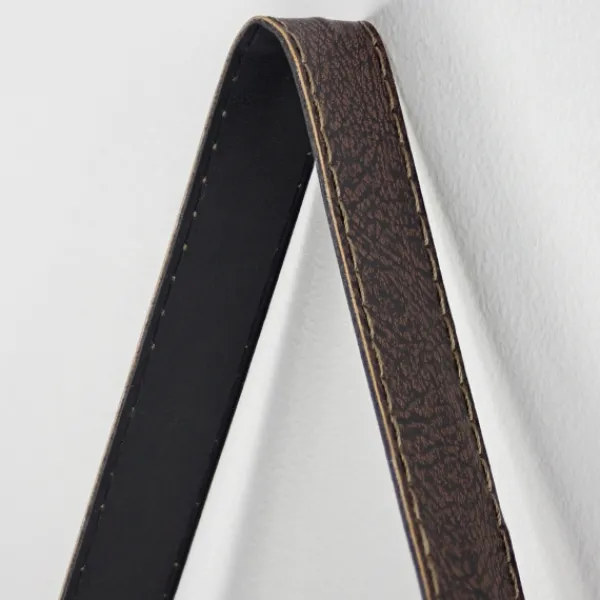 Shelves-Kirkland's Home Metal Circle Wall Shelf With Leather Strap