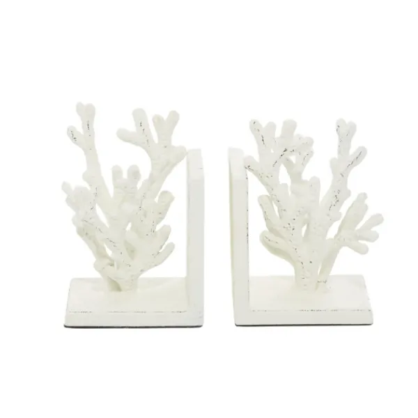 Decorative Accents-Kirkland's Home Metal Coral Bookends, Set Of 2 White