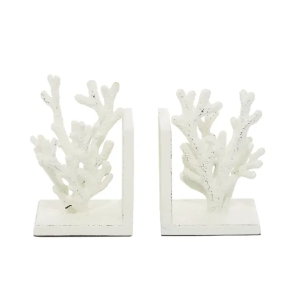 Decorative Accents-Kirkland's Home Metal Coral Bookends, Set Of 2 White