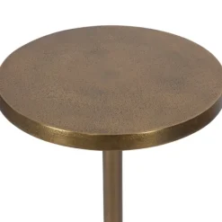 Accent & End Tables-Kirkland's Home Metal Cylinder Base Cocktail Table Gold