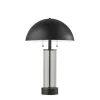 Table Lamps-Kirkland's Home Metal Dome And Clear Glass Table Lamp Black