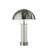 Table Lamps-Kirkland's Home Metal Dome And Clear Glass Table Lamp Silver