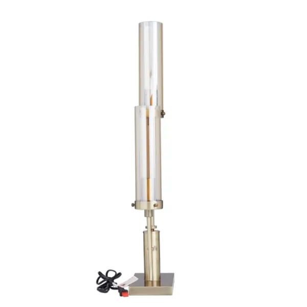 Table Lamps-Kirkland's Home Metal Double Stem Table Lamp Gold