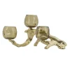 Candle Holders-Kirkland's Home Metal Driftwood Votive Candle Holder Gold