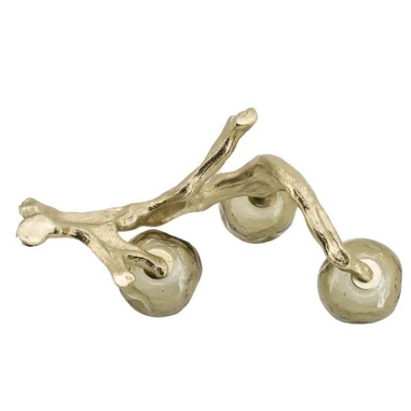 Candle Holders-Kirkland's Home Metal Driftwood Votive Candle Holder Gold