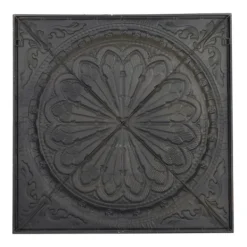 Wall Plaques-Kirkland's Home Metal Floral Medallion Wall Plaque Brown