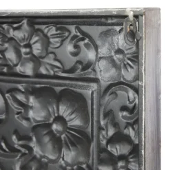 Wall Plaques-Kirkland's Home Metal Floral Scrollwork Wall Plaque Silver