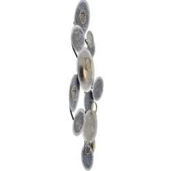 Wall Plaques-Kirkland's Home Metal Hammered Discs Wall Plaque Blue/Gray
