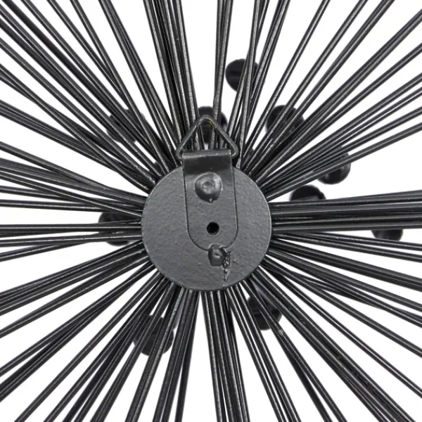 Wall Plaques-Kirkland's Home Metal Jewel Sunburst Wall Plaques, Set Of 3 Black