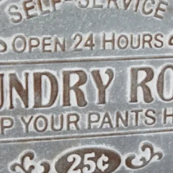 Wall Quotes & Signs-Kirkland's Home Metal Laundry Room Wall Plaque Gray