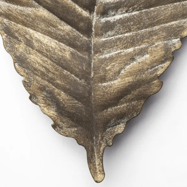 Wall Plaques-Kirkland's Home Metal Leaf Wall Plaque Gold