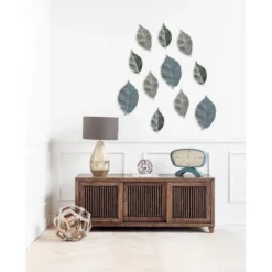 Wall Plaques-Kirkland's Home Metal Leaf Wall Plaque Gold