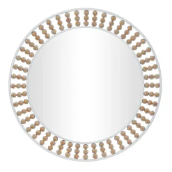 Decorative Mirrors-Kirkland's Home Metal Lyle Bohemian Wall Mirror White