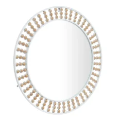 Decorative Mirrors-Kirkland's Home Metal Lyle Bohemian Wall Mirror White
