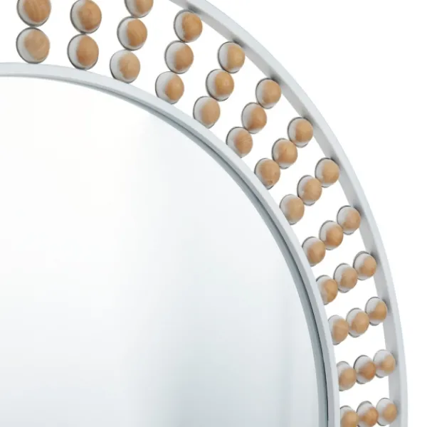 Decorative Mirrors-Kirkland's Home Metal Lyle Bohemian Wall Mirror White