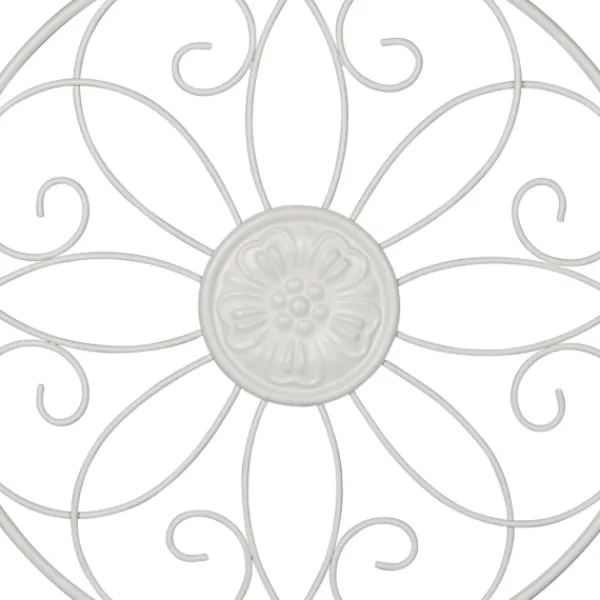 Wall Plaques-Kirkland's Home Metal Medallion Wall Plaques, Set Of 3 White