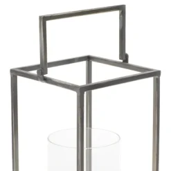 Lanterns-Kirkland's Home Metal Modern Lantern Black