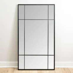 Full Length & Floor Mirrors-Kirkland's Home Metal Paned Camden Leaner Mirror