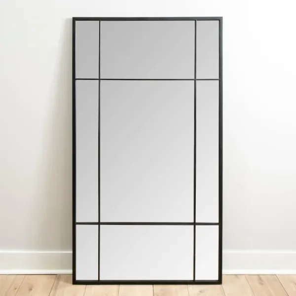 Full Length & Floor Mirrors-Kirkland's Home Metal Paned Camden Leaner Mirror
