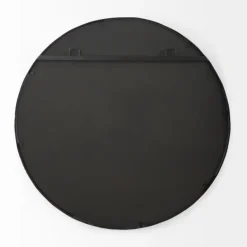 Decorative Mirrors-Kirkland's Home Metal Scallop Edge Adelaide Wall Mirror Black