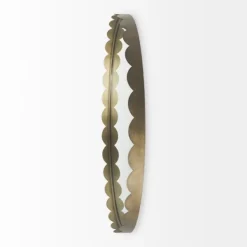 Decorative Mirrors-Kirkland's Home Metal Scallop Edge Adelaide Wall Mirror Gold