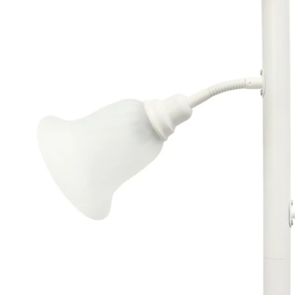 Floor Lamps-Kirkland's Home Metal 3-Scallop Glass Floor Lamp White