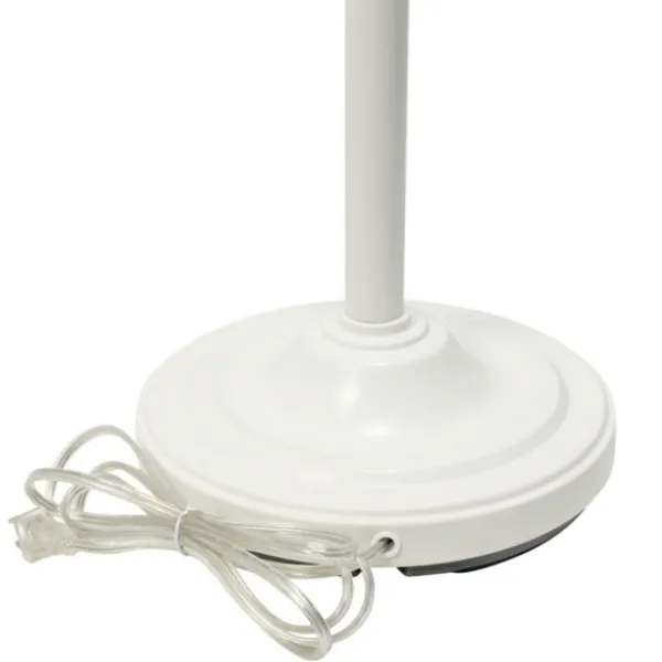 Floor Lamps-Kirkland's Home Metal 3-Scallop Glass Floor Lamp White