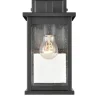 Outdoor Lighting-Kirkland's Home Metal Seeded Glass Outdoor Sconce Black