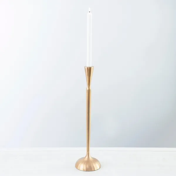 Candle Holders-Kirkland's Home Metal Taper Candle Holder, 18 In. Gold