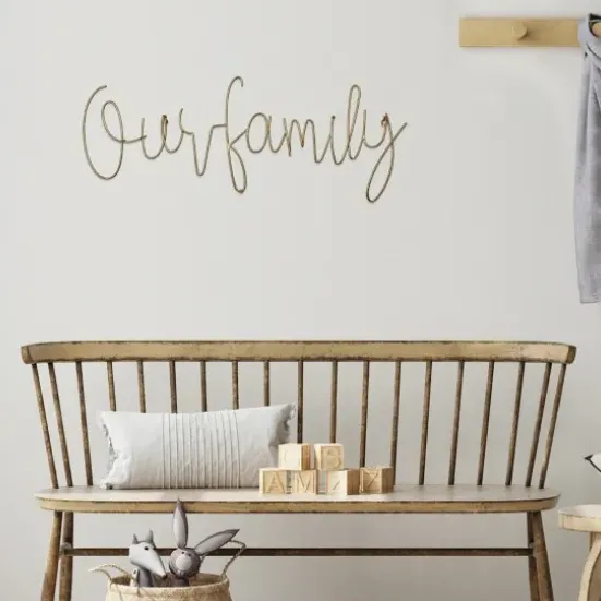 Wall Quotes & Signs-Kirkland's Home Metal This Is Our Family Wall Plaque Gold