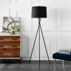 Floor Lamps-Kirkland's Home Metal Tripod Twist Floor Lamp Black