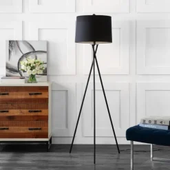 Floor Lamps-Kirkland's Home Metal Tripod Twist Floor Lamp Black