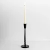 Candle Holders-Kirkland's Home Metal Twisted Taper Candle Holder, 10 In. Black