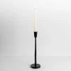 Candle Holders-Kirkland's Home Metal Twisted Taper Candle Holder, 13 In. Black