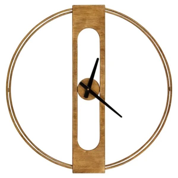 Clocks-Kirkland's Home Metal Urgo Wall Clock Gold
