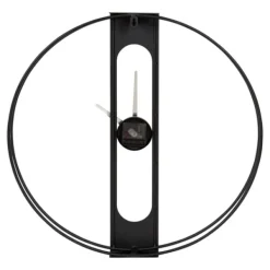 Clocks-Kirkland's Home Metal Urgo Wall Clock Black