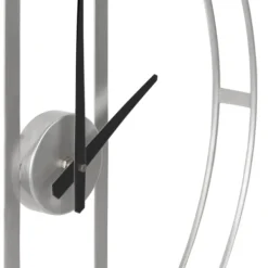 Clocks-Kirkland's Home Metal Urgo Wall Clock Silver
