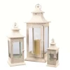 Lanterns-Kirkland's Home Metal Vintage Lanterns, Set Of 3 Ivory