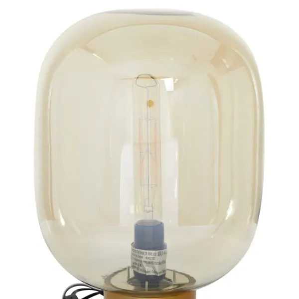 Table Lamps-Kirkland's Home Metal White Marble Mushroom Shade Table Lamp Gold