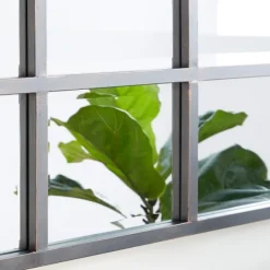 Decorative Mirrors-Kirkland's Home Metal Windowpane Wall Mirror