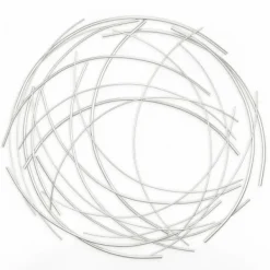 Wall Plaques-Kirkland's Home Metal Wire Abstract Wall Plaque Silver