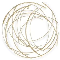Wall Plaques-Kirkland's Home Metal Wire Abstract Wall Plaque Gold