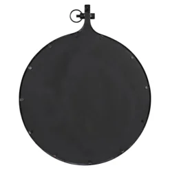 Decorative Mirrors-Kirkland's Home Metal Yitro Wall Mirror Black