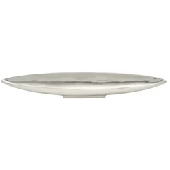 Decorative Trays-Kirkland's Home Metallic Canoe Tray Silver