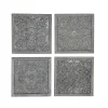 Wall Plaques-Kirkland's Home Metallic Carved Fir Wood Wall Plaques, Set Of 4 Brown/Silver