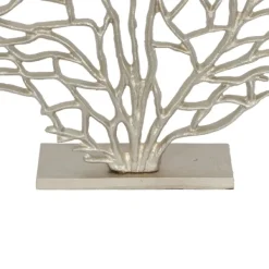 Statues & Figurines-Kirkland's Home Metallic Coastal Branch Statue Silver