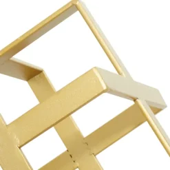 Statues & Figurines-Kirkland's Home Metallic Cube Sculptures, Set Of 2 Gold