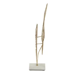 Statues & Figurines-Kirkland's Home Metallic Fern Leaf Sculpture Gold